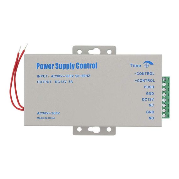 Блок питания LIBO Access Control Power Supply K80 — DC 12 В 5 А, AC 110–260 В для дверных замков