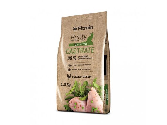 Fitmin cat Purity Castrate (для стерилізованих з курячою грудкою), 1,5 кг | Зображення 1