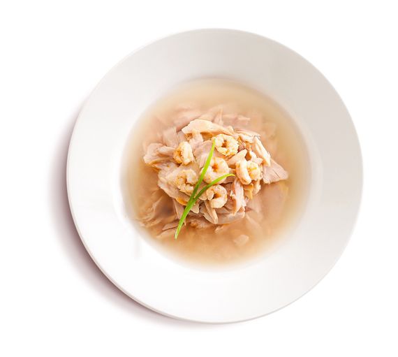 Влажный корм для котов с тунцом и креветками Cherie Signature Gravy Mix Tuna & Shrimp, 80 гр | Зображення 1