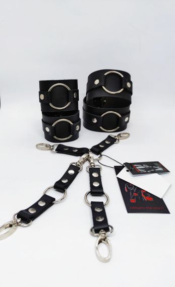 Бандаж для рук та ніг "модель Fet 10.1" Black натуральна шкіра | Зображення 1