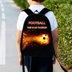 Рюкзак детский для футболиста 34х27см,городской ранец для мальчика футбол (00463)