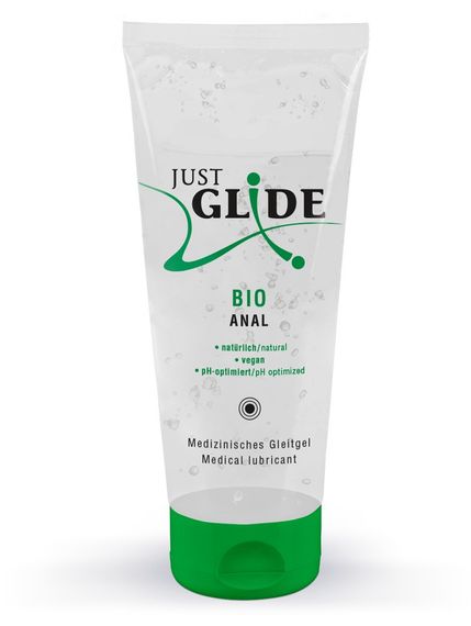 Анальная органическая смазка на водной основе - Just Glide Bio Anal, 200 ml Sex Aura