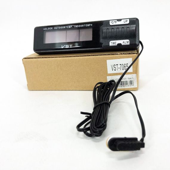 Годинник-термометр VST-7065 зовнішній і внутрішній датчик, Домашня метеостанція з гігрометром, Цифровий годинник | Зображення 9