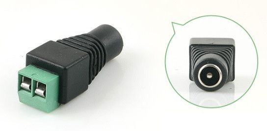 Разъем для подключения питания DC-F (D 5.5x2.1мм) с клеммами под кабель Q100