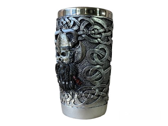 Кухоль Чашка Келих 3D Нержавіюча Сталь Келих — Сталь Молот Тора 400 мл | Зображення 2