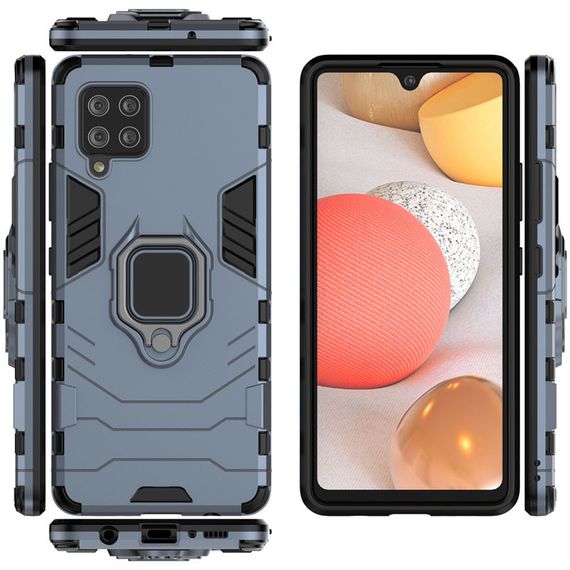 Протиударний чохол з підставкою (Ударостійкий) для Samsung Galaxy A42 5G Grey | Зображення 1