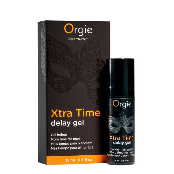 Гель-пролонгатор Orgie Xtra Time Delay Gel, 15 мл, на водній основі, без анестетиків Sex Aura