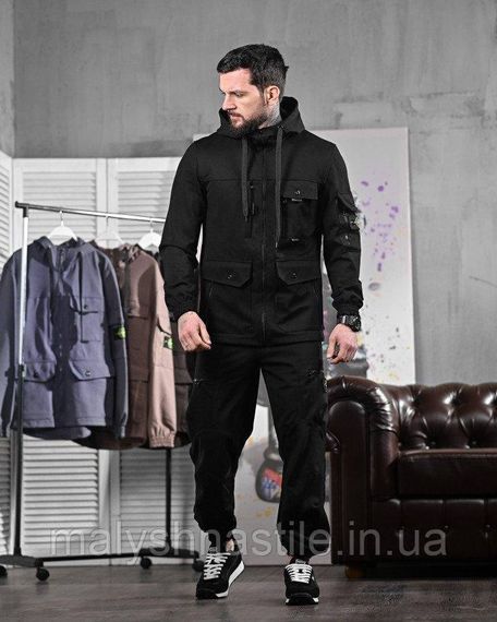 Мужской спортивный костюм Stone black ДЛ6300 | Зображення 1
