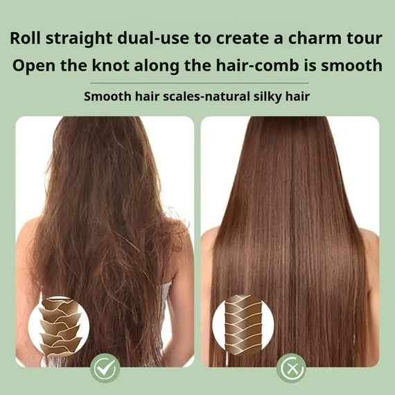 Многофункциональная расческа для укладки и выпрямления волос 3-в-1 с функцией ионизации LY-946 | Зображення 1