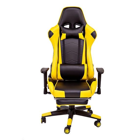 Кресло Goodwin Drive blackyellow с подставкой | Зображення 4