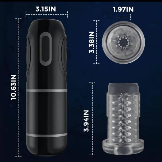 Автоматичний, чоловічий мастурбатор, ABS + силікон + TPE, мотор 370, шум 50 дБ. | Зображення 3