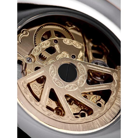 Жіночий годинник Awarder 021-3D Де би не була Gold-Black-Black Leather | Зображення 8