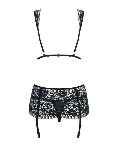 Комплект с поясом Obsessive Figurea set Черный S/M | Зображення 3