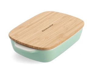Форма для запікання з кришкою KitchenAid СС007425-001 7,5х19,5х32,8 см 1.9 л фісташкова