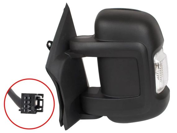 Peugeot Boxer (от 2006-) наружное зеркало левое механическое короткое без подогрева, Пэжо Боксёр | Зображення 1