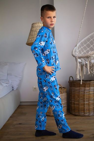 Піжама для хлопчика (тепла) Носи своє 122 Темно-блакитний (p-4174-167453) | Зображення 5