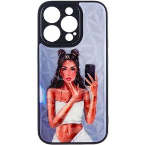 TPU+PC чехол Prisma Ladies для Apple iPhone 14 Pro Max (6.7") Black in White