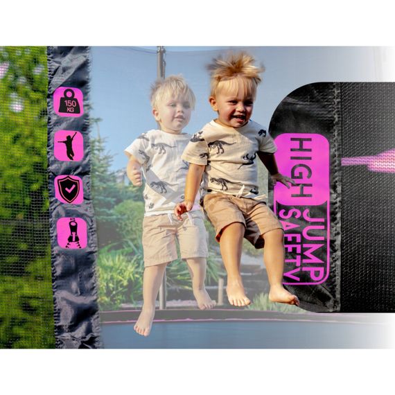 Батут із внутрішньою сіткою THUNDER Inside Ultra 16FT 490 см Black/Pink | Зображення 2