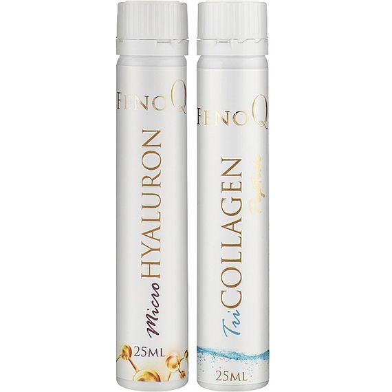 Комплекс для шкіри, волосся, нігтів FenoQ TriCollagen Beauty Complex (Tricollagen Peptide+MicroHyaluron) 28 х 25 ml | Зображення 1