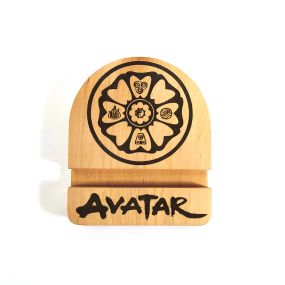 Підставка тримач під смартфон телефон планшет Avatar 10х12х2 см Майстерня містера Томаса Дерево