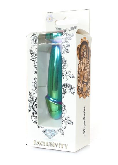 Металлический анальный плаг в виде пениса Boys Series - Jewellery Multicolour Penis PLUG ( размер M ) sexstyle | Зображення 6
