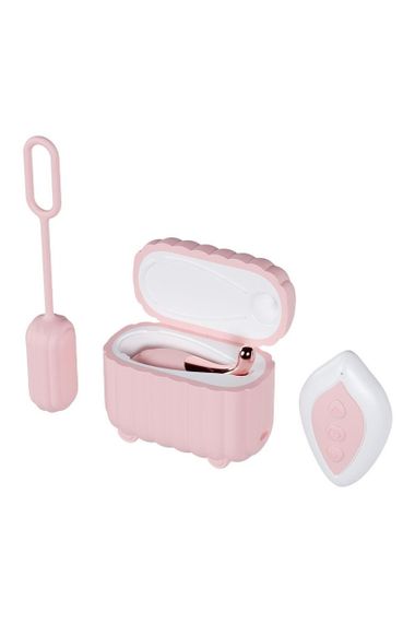 Набір вібраторів Blush Play With Me з пультом та кейсом, рожевий, 2 шт. Sex Aura | Зображення 2