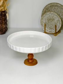 Тортовниця OLens White kitchen 8030-324 17.5х27.2 см біла