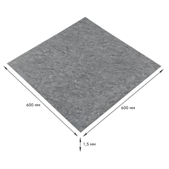 Самоклеюча LVT плитка 600х600х1.5мм (D) SW-00001594 | Зображення 1
