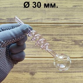 Стеклянная трубка Helix Oil Pink