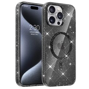 Чохол TPU Eclipse Sparkle (MagFit) для Apple iPhone 15 Pro Max (6.7") Black