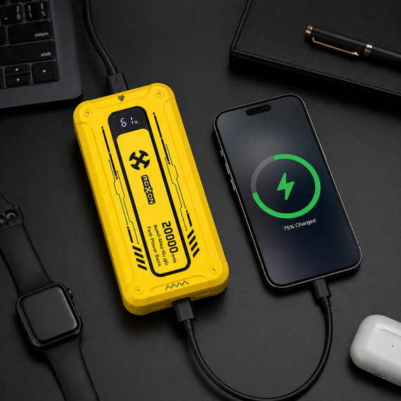 Зовнішній акумулятор Power Bank 20000 mAh 22.5W ROXON RO11 швидке заряджання для смартфонів і ґаджетів | Зображення 4
