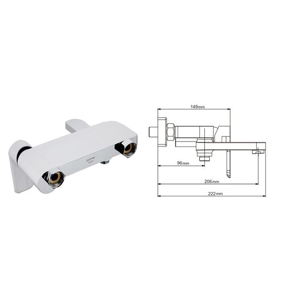 Змішувач для ванни Gappo G3248 | Зображення 1