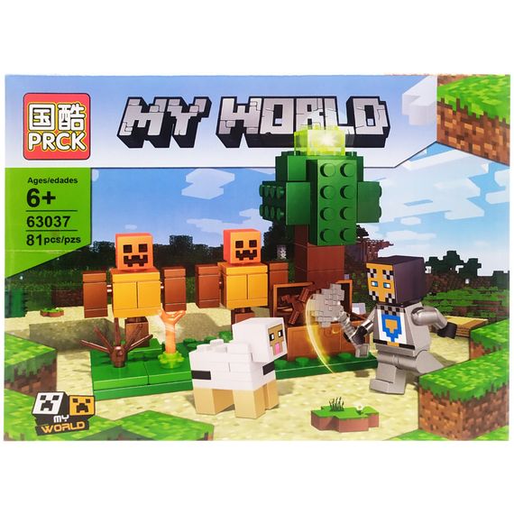 Конструктор для дітей Minecraft 81 деталей Ігровий набір конструктор Майнкрафт для дітей від 6 років