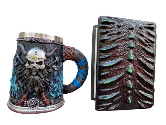 Подарунковий набір Кухоль 3D Скандинавський Воїн і Блокнот 3D «Око Лісового Дракона» | Зображення 1