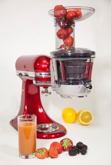 Насадка - соковижималка KitchenAid 5KSM1JA шнекова, повільного віджиму, для планетарних міксерів | Зображення 1
