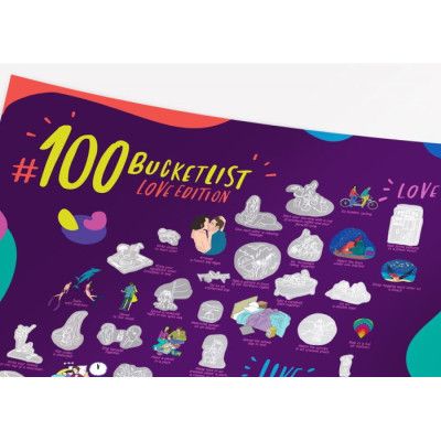 Скретч постер 1DEA.me 100 Дел Для Влюблённых Love Edition английский (13018) | Зображення 4