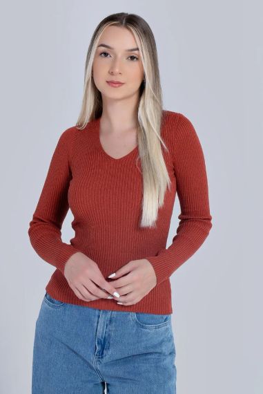 Женская кофточка в рубчик 44/46 | Зображення 1