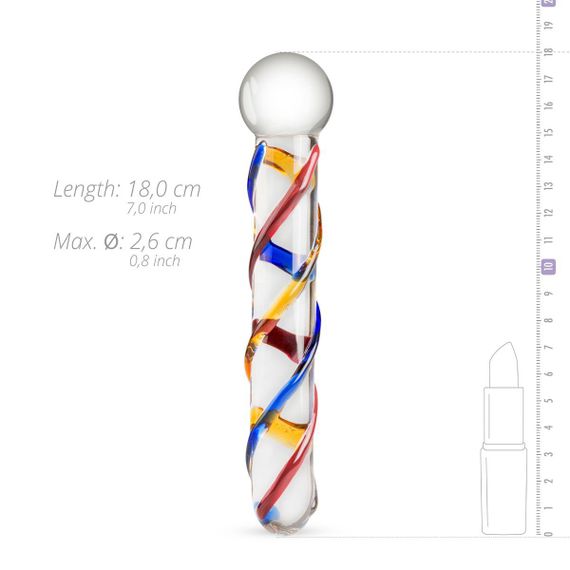 Скляний дилдо Gildo Glass Dildo No. 10 Sex Aura | Зображення 1