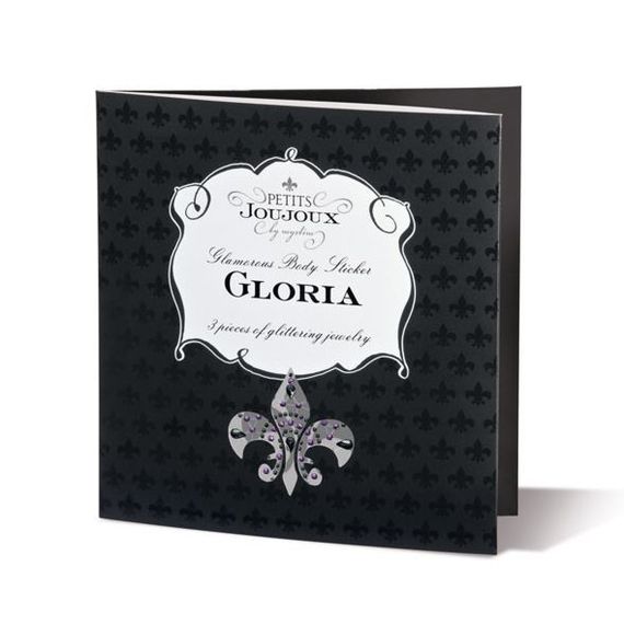 Пестіс із кристалів прикраса на груди та вульву Petits Joujoux Gloria set of 3 Сріблястий One Size | Зображення 1