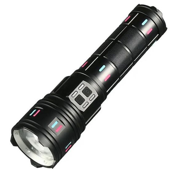 Ліхтар AK177-WHITE LASER LED PM60-TG, Топ-ліхтарик ліхтарик світлодіодний акумуляторний портативний | Зображення 1