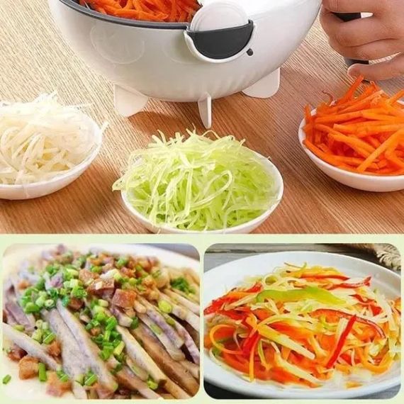 Овочерізка, мультислайсер, тертка basket vegetable cuter | Зображення 9