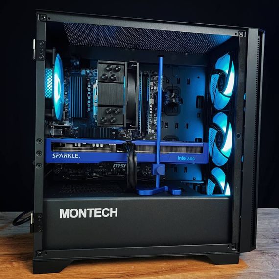 Збірка на замовлення: ігровий ПК Montech Air 100 ARGB Tower / AMD Ryzen 7 5700X (8 (16) ядер по 3.4 - 4.6 GHz) / 32 GB DDR4 / 1000 GB SSD M.2 / Intel Arc B580, 12 GB GDDR6, 192-bit / 650W | Зображення 4