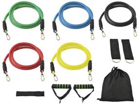 Спортивний набір: трубчасті еспандери з ручками та ременями 🏋️‍♀️🧘‍♂️