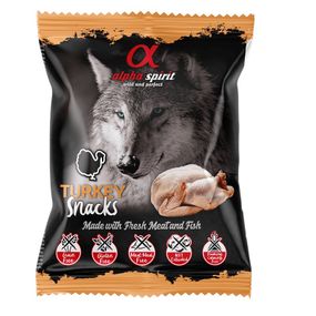 Ласощі для собак Alpha Spirit Turkey Snacks for Dogs з індичкою 50 гр