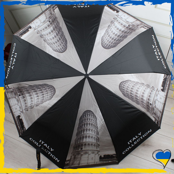 Парасолька жіноча напівавтомат місто Парасолька антивітер