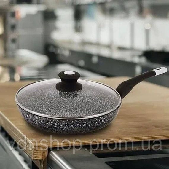 Сковороды с покрытием от пригорания UNIQUE UN-5114 22 см, Сковорода для любителей готовить FC-29 | Зображення 6