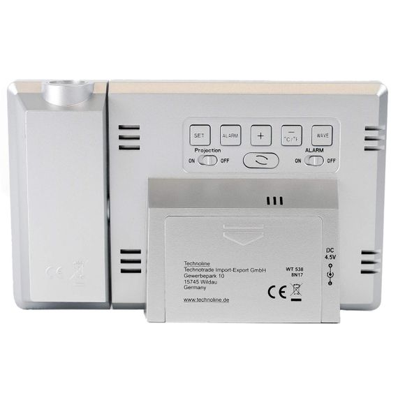 Годинник проекційний Technoline WT538 Silver/Anthracite (WT538) | Зображення 3