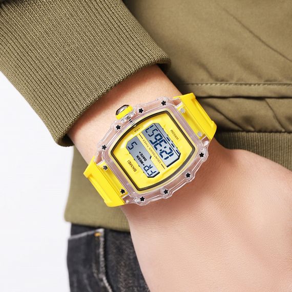 Чоловічий годинник Skmei 2296WTYL White-Yellow | Зображення 3
