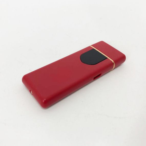 Електрозапальничка USB ZGP ABS, сенсорна електрична запальничка спіральна. DL-471 Колір: червоний | Зображення 2