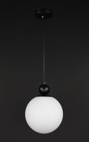 Люстра підвісна на 1 лампочку 27814 Чорний 30-190х20х20 см. | Зображення 6